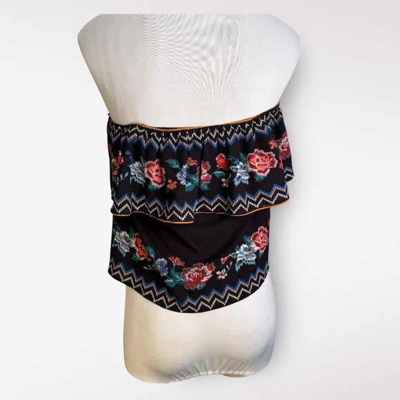 Fab'rik Floral Off The Shoulder Top S - Picture 3 of 6